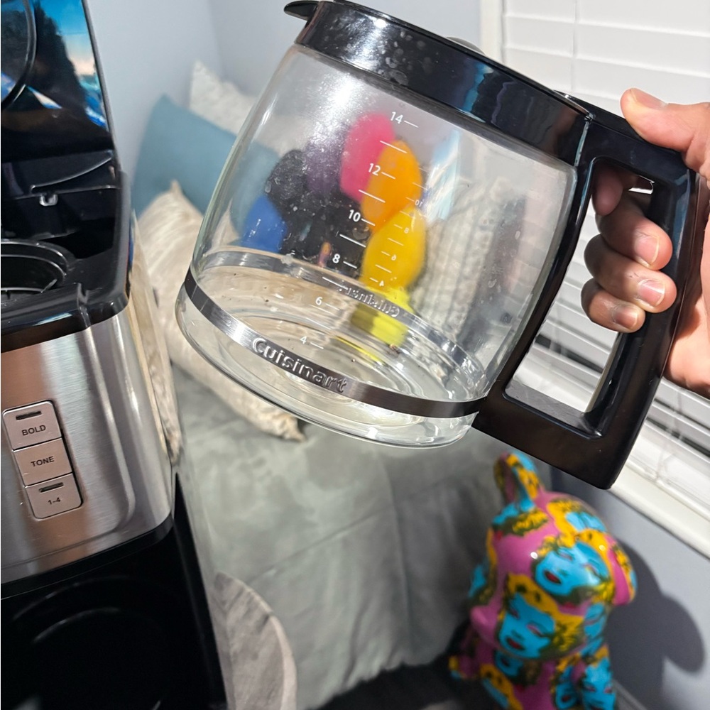 Cuisinart Black Coffee Carafe with Clear Glass